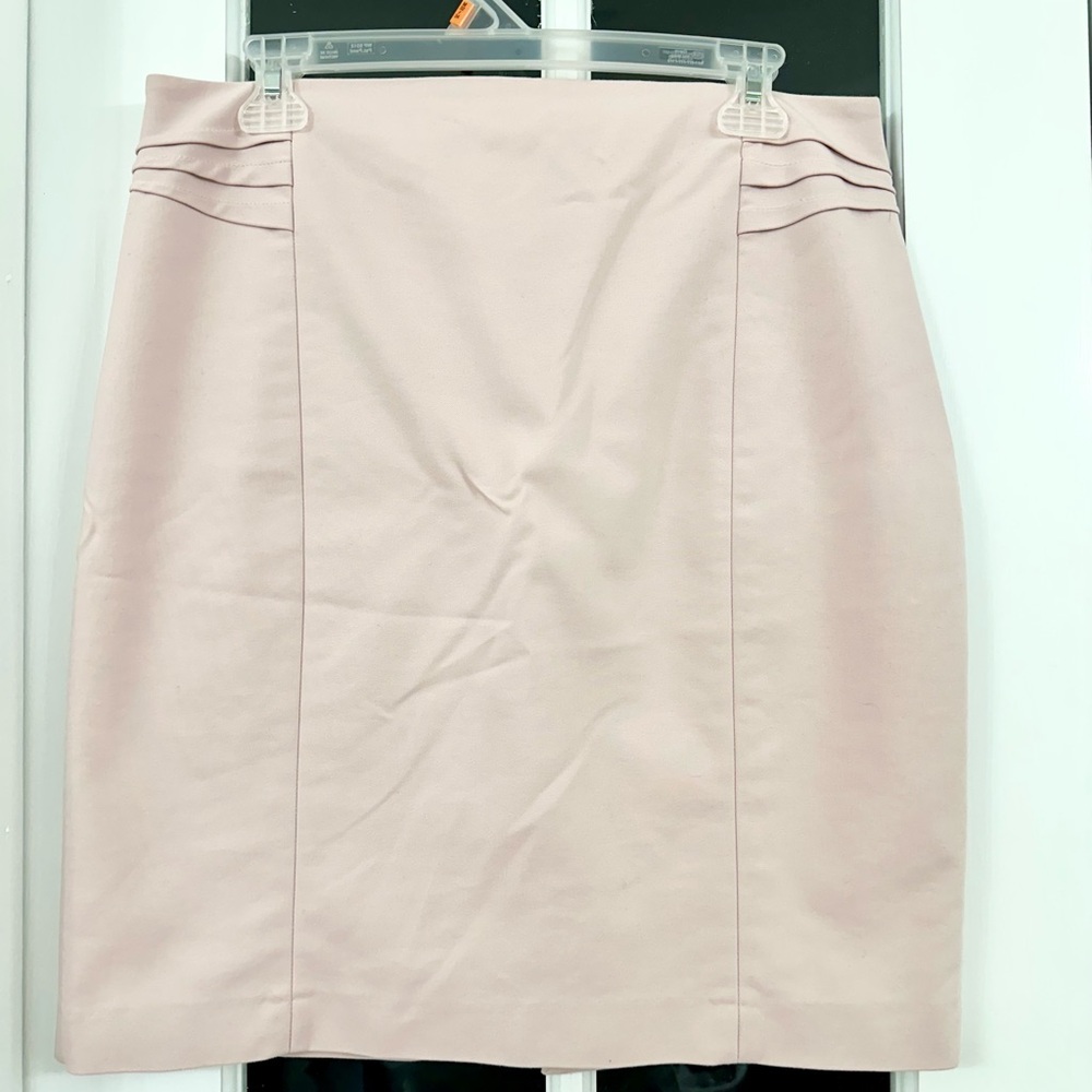 EXPRESS Pink Pintuck Pencil Skirt (Size 12)